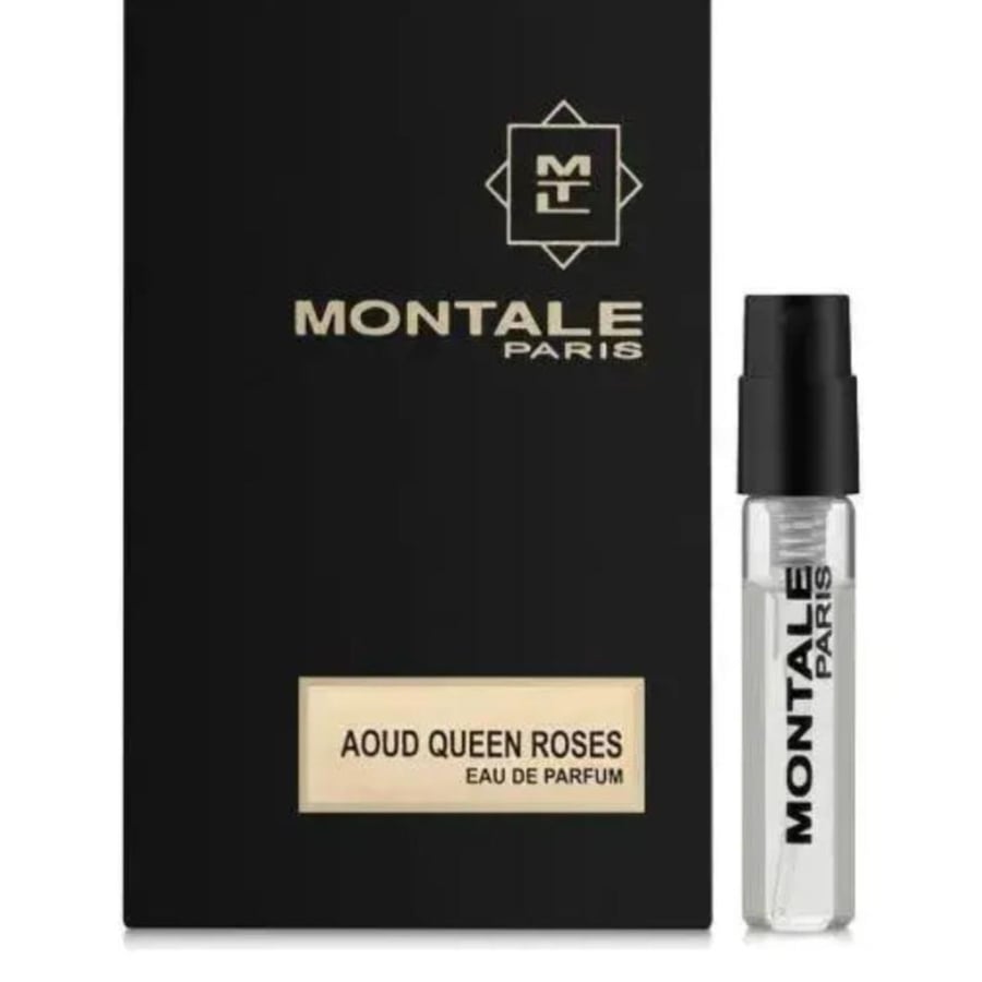 عينة عطر مونتال عود كوين روزيس اودي بارفيوم Aoud Queen Roses Montale عطر زهري خشبي مسك صدر عام 2007م. الحجم: 2 مل