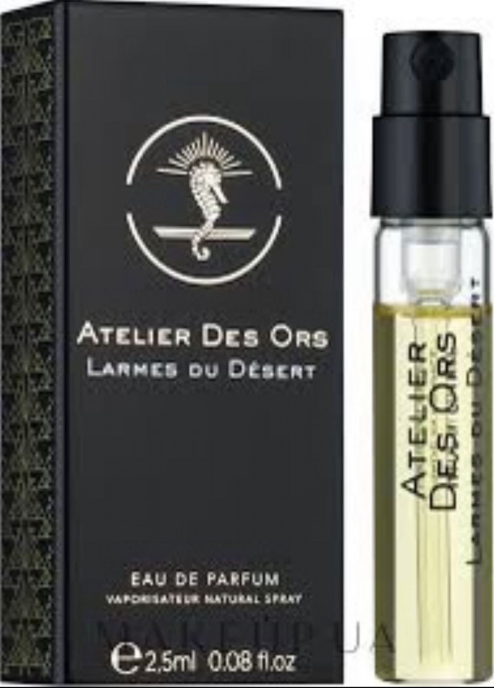 عينة عطر اتيلير ديس اورس لارمز دو ديزر اودي بارفيوم للجنسين Larmes du Désert Atelier des Ors عطر شرقي خشبي صدر عام 2015م. حجم: 2.5 مل