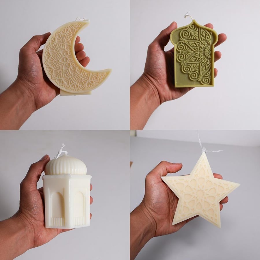 1271-1 Dome Candle Ramadan White