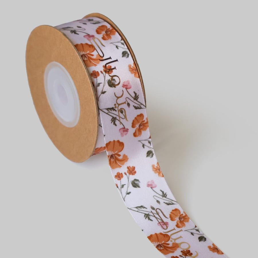 456-01B Pink light rose gift ribbon