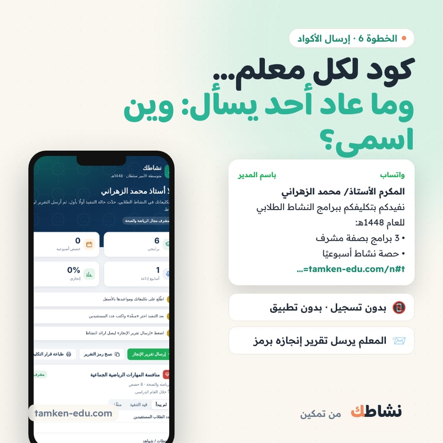 أداة النشاط الطلابي الذكية