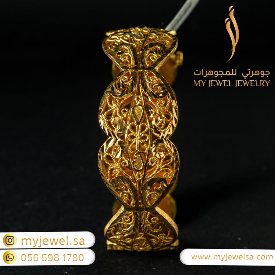 اسوارة ذهب عريضة