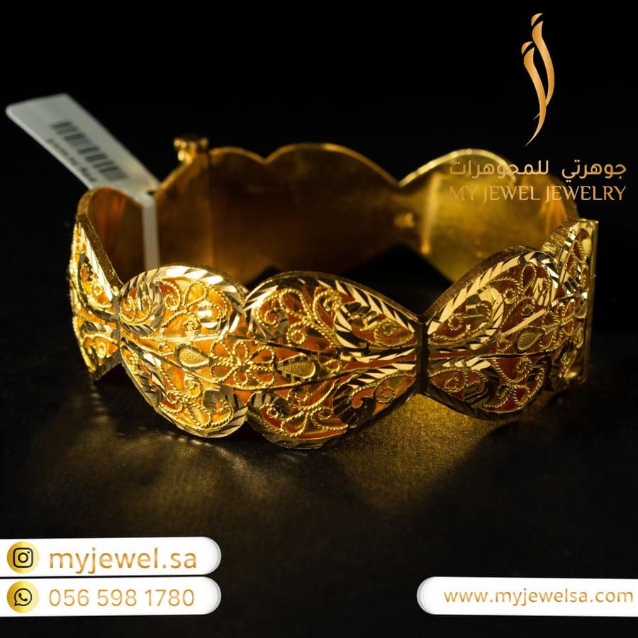 اسوارة ذهب عريضة
