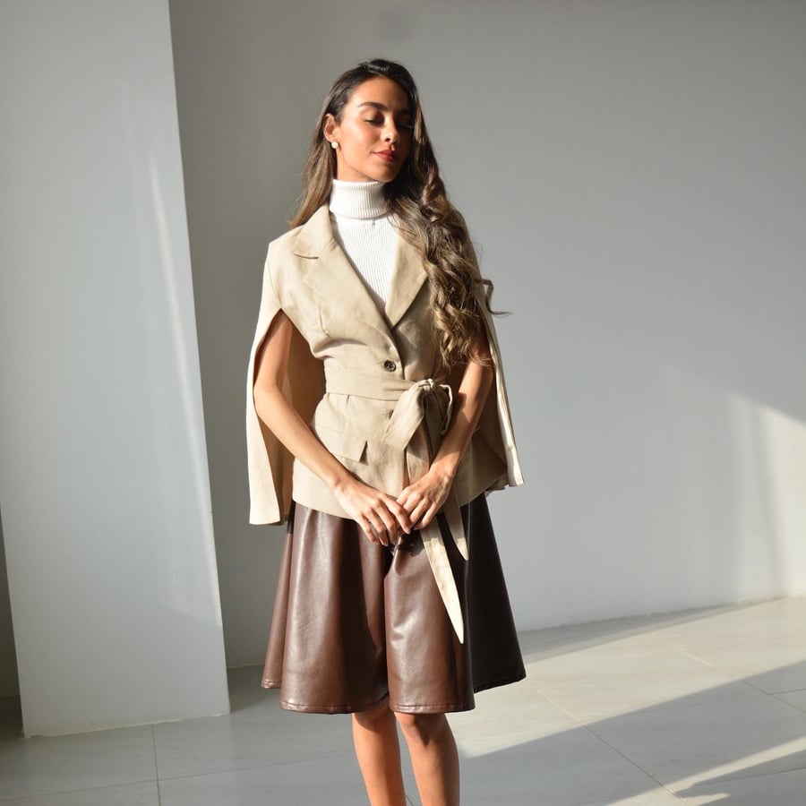 Linen cape set