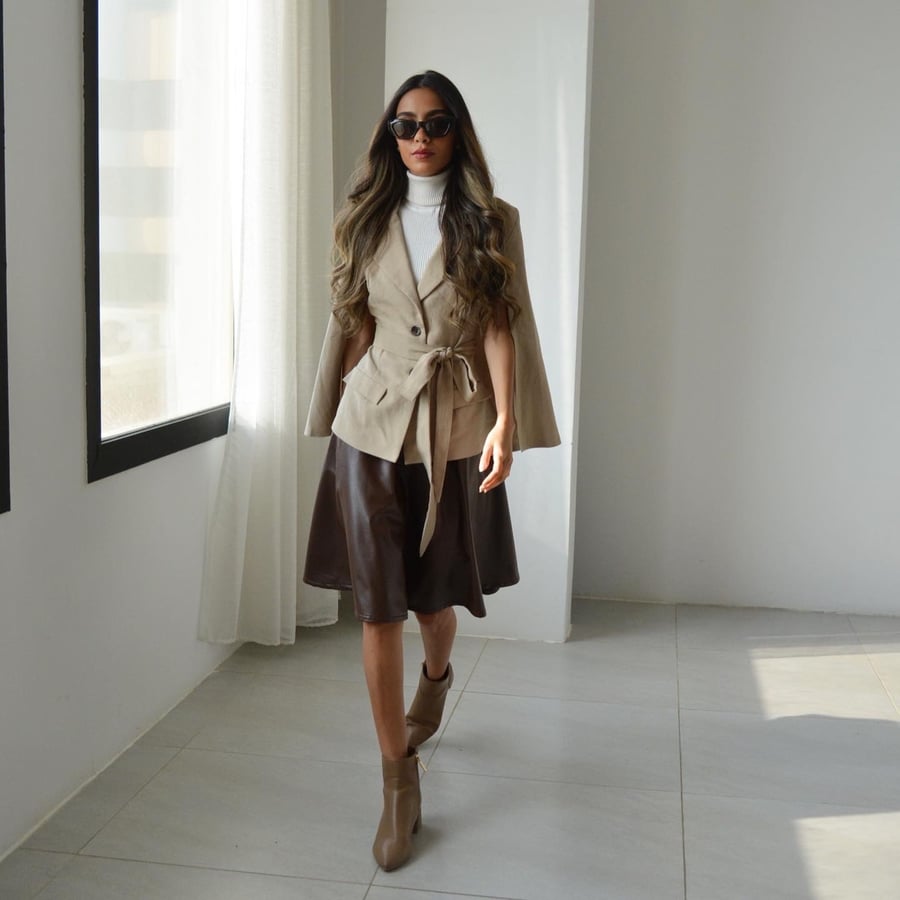 Linen cape set