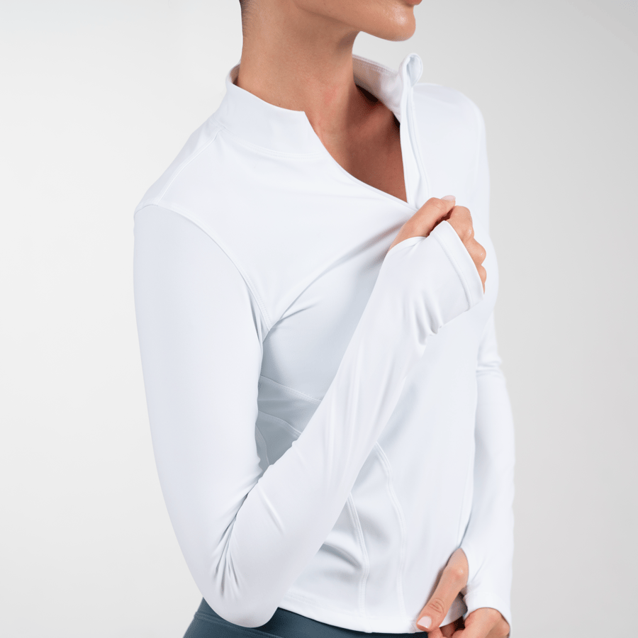 Half Zip Jacket - Frost White