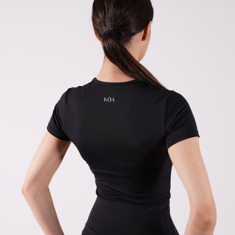Short Sleeve Top - Black