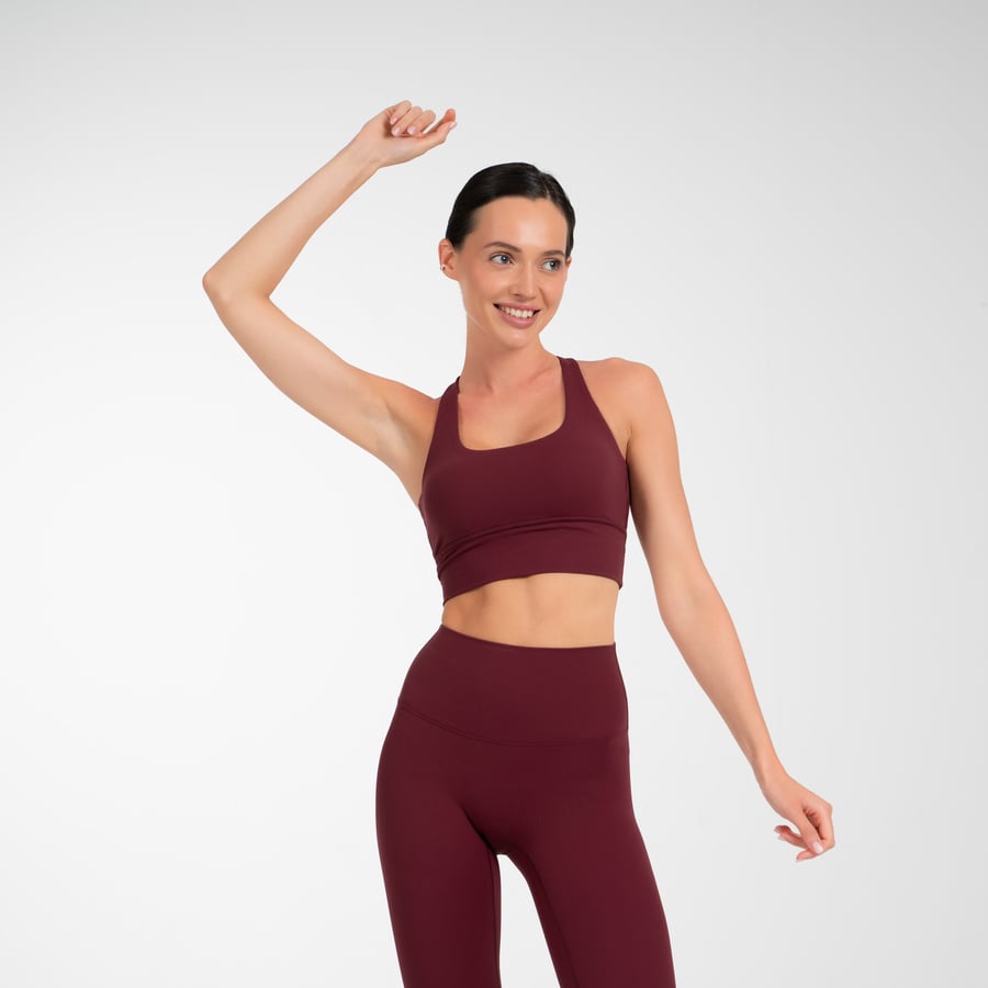 Sculpt Sports Bra - Burgundy