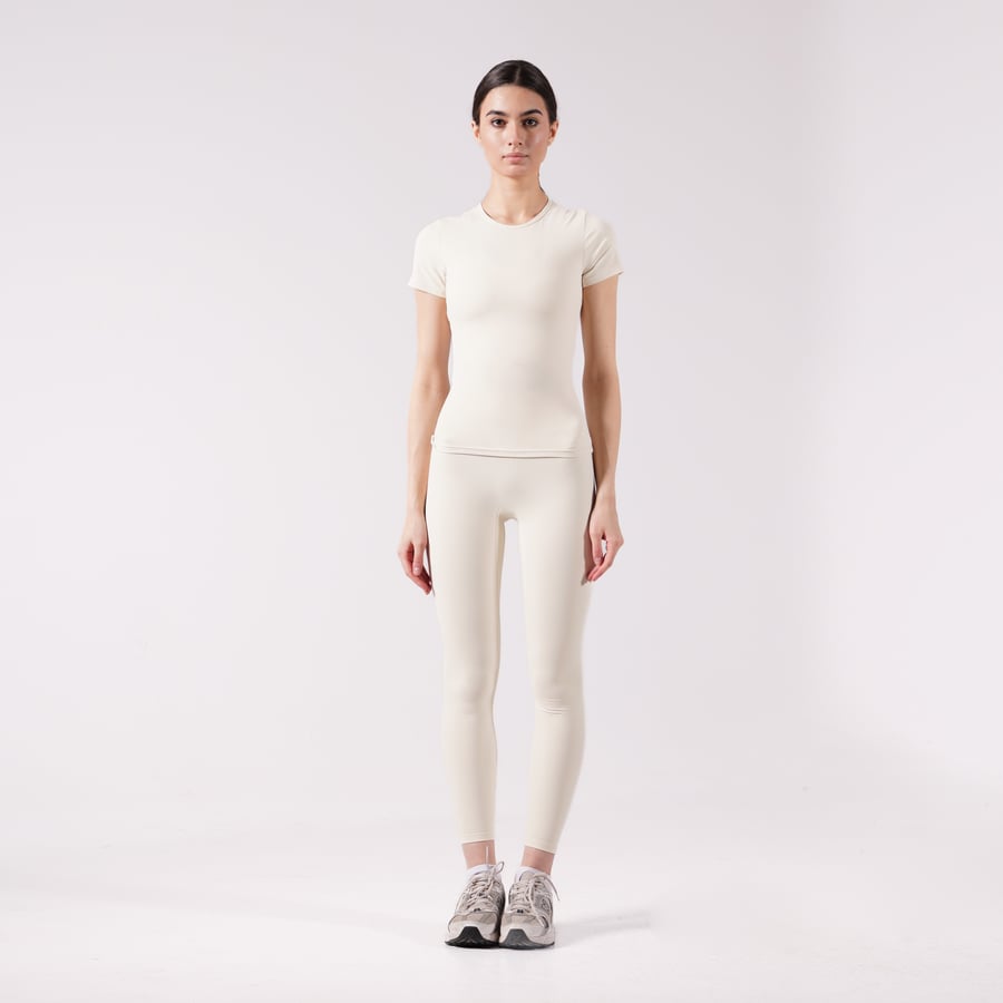 Short Sleeve Top - Ivory White