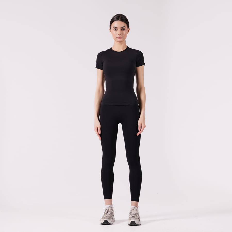 Short Sleeve Top - Black