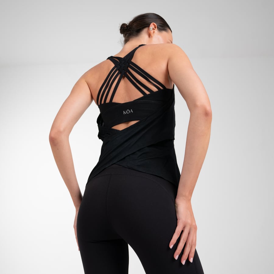 Crossback Bra Tank – Black
