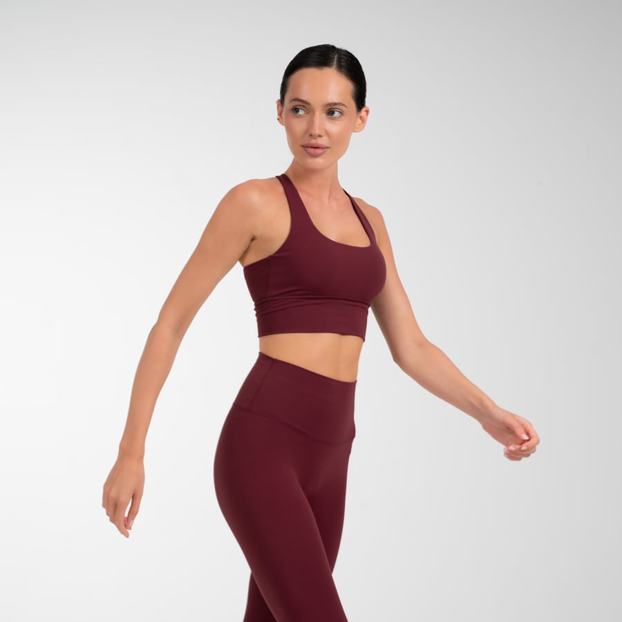 Sculpt Sports Bra - Burgundy
