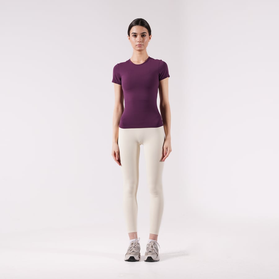 Short Sleeve Top - Plum