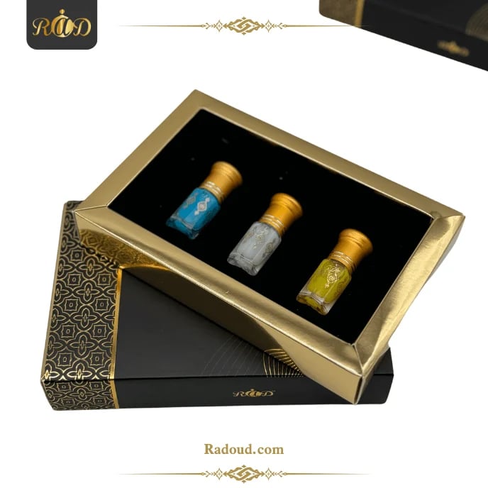 بوكس مسك 3 أنواع-متجر روائع العود والعطور -راد -rad-