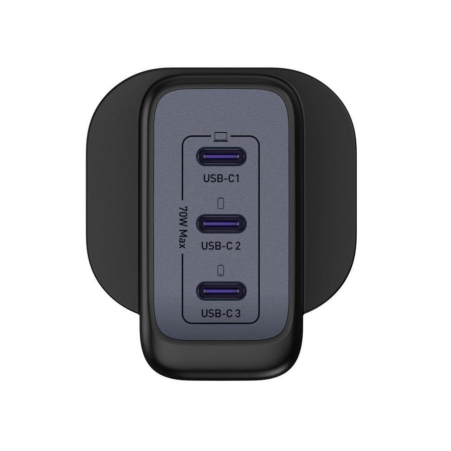 Joda 70W 3-Port Type-C Wall Charger - Black