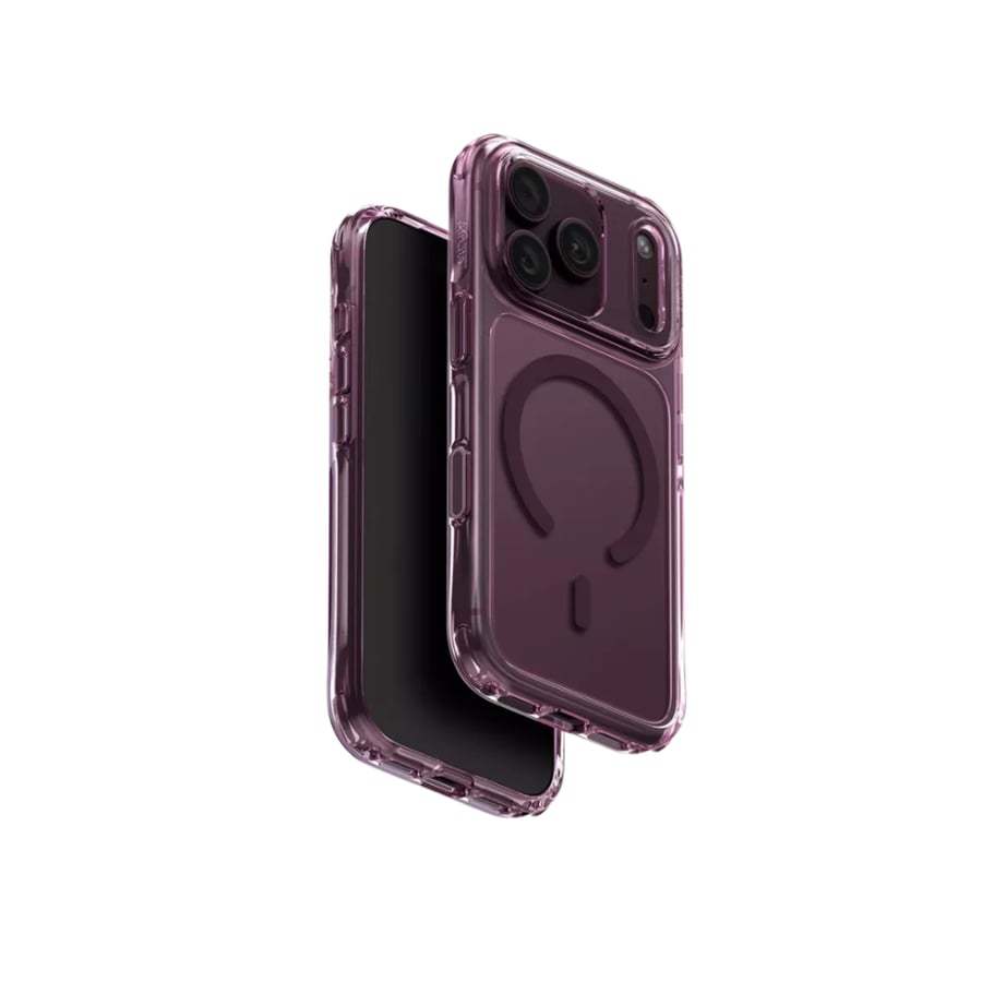 يونيك كفر حماية MagClick Lifepro Xtreme للايفون 18 برو و 18 بروماكس - برغندي