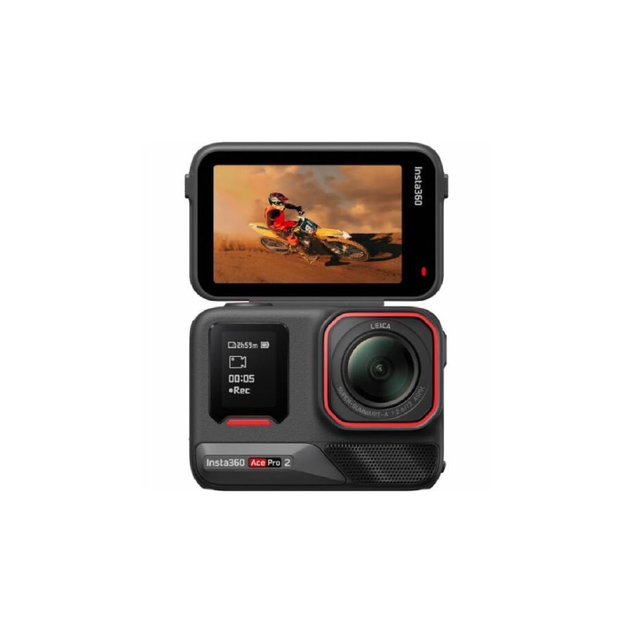انستا 360 كاميرا Ace Pro 2 بدقة 8K – باقة قياسية مع بطاريتين – Midnight Black