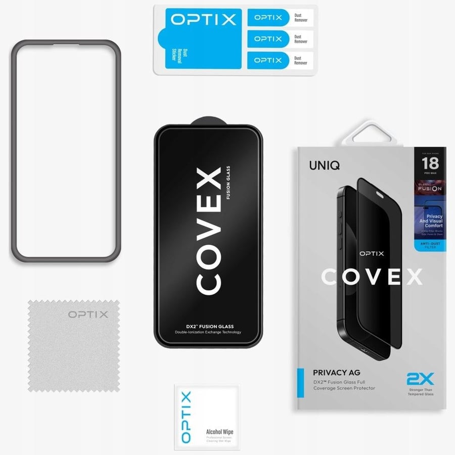 يونيك استيكر حماية COVEX PRIVACY AG للايفون 18 برو و 18 بروماكس - خصوصية ( ملاقيف )