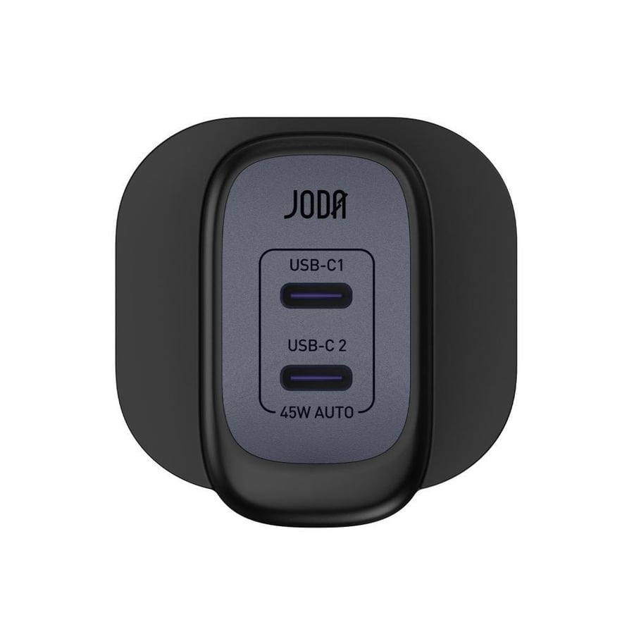 Joda 45W Dual Type-C Wall Charger - Black