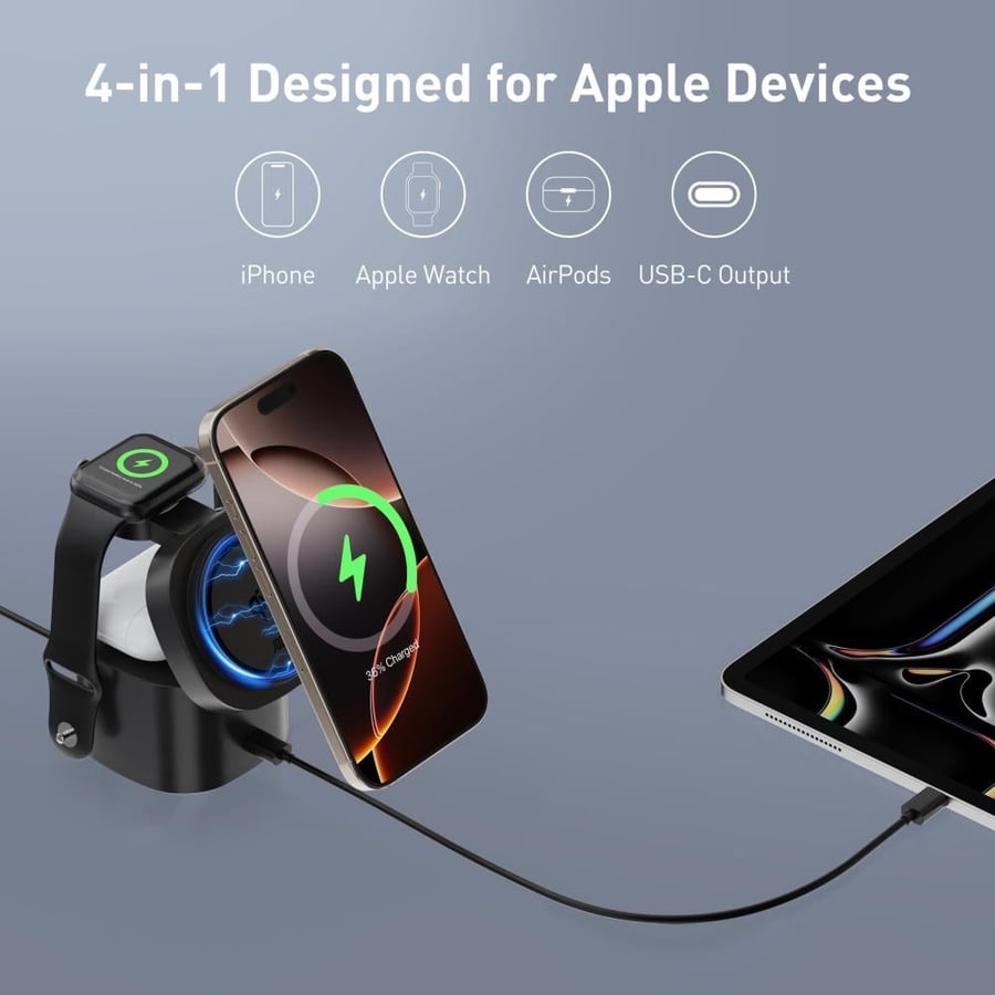JODA MagiX 4 in 1 charger for iPhone Apple Watch AirPods