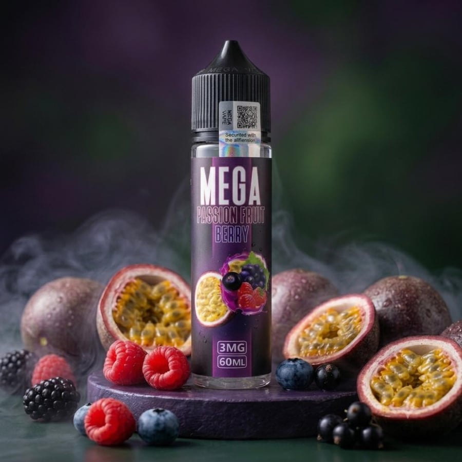 نكهة ميقا باشن فروت بيري 60 مل - Mega Passion Fruit Berry 60ml