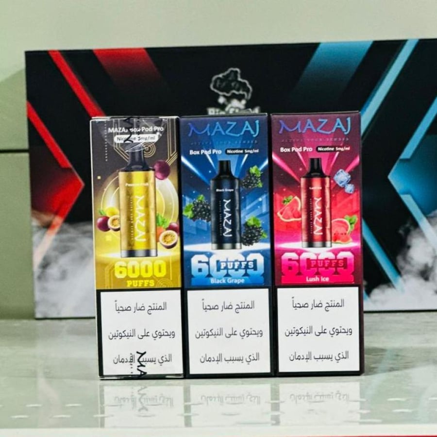 بودات بوكس بود برو 6000 سحبة 20 نيكوتين  - Mazaj Box pod pro 6000 Puff