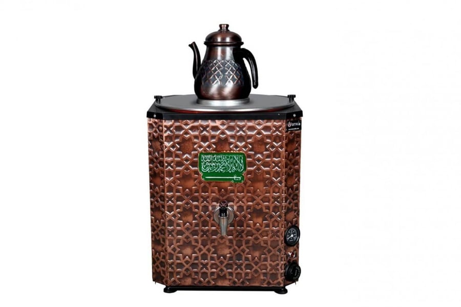 Copper steam tea machine with electrical opening