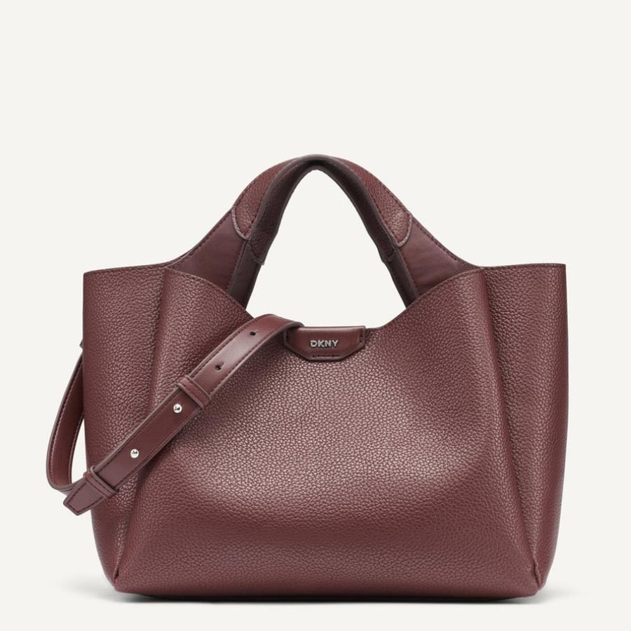 شنطة عنابي دكني DKNY