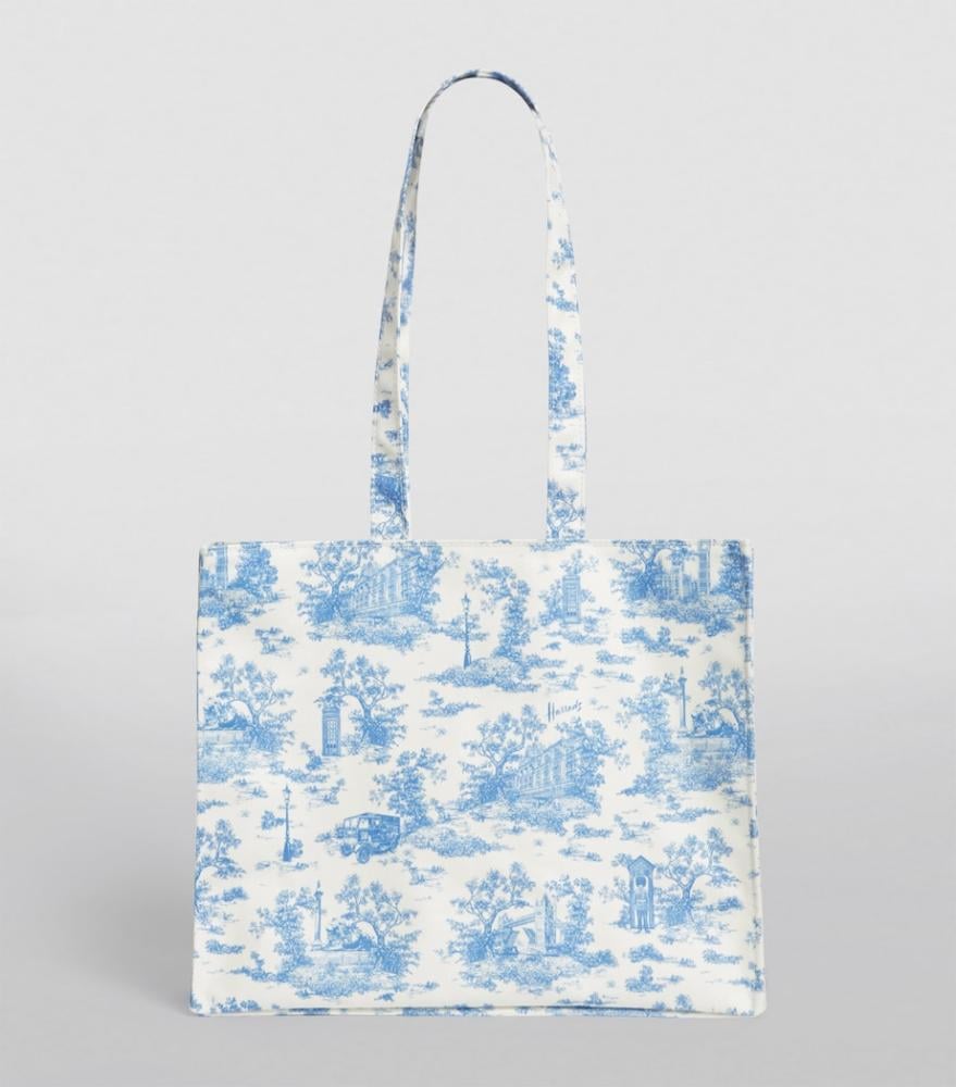Blue shoulder bag Harrods