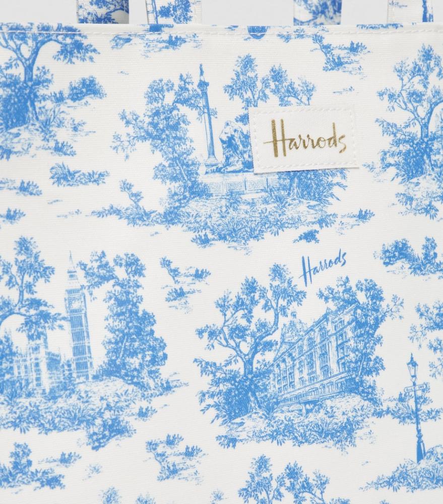 Blue shoulder bag Harrods