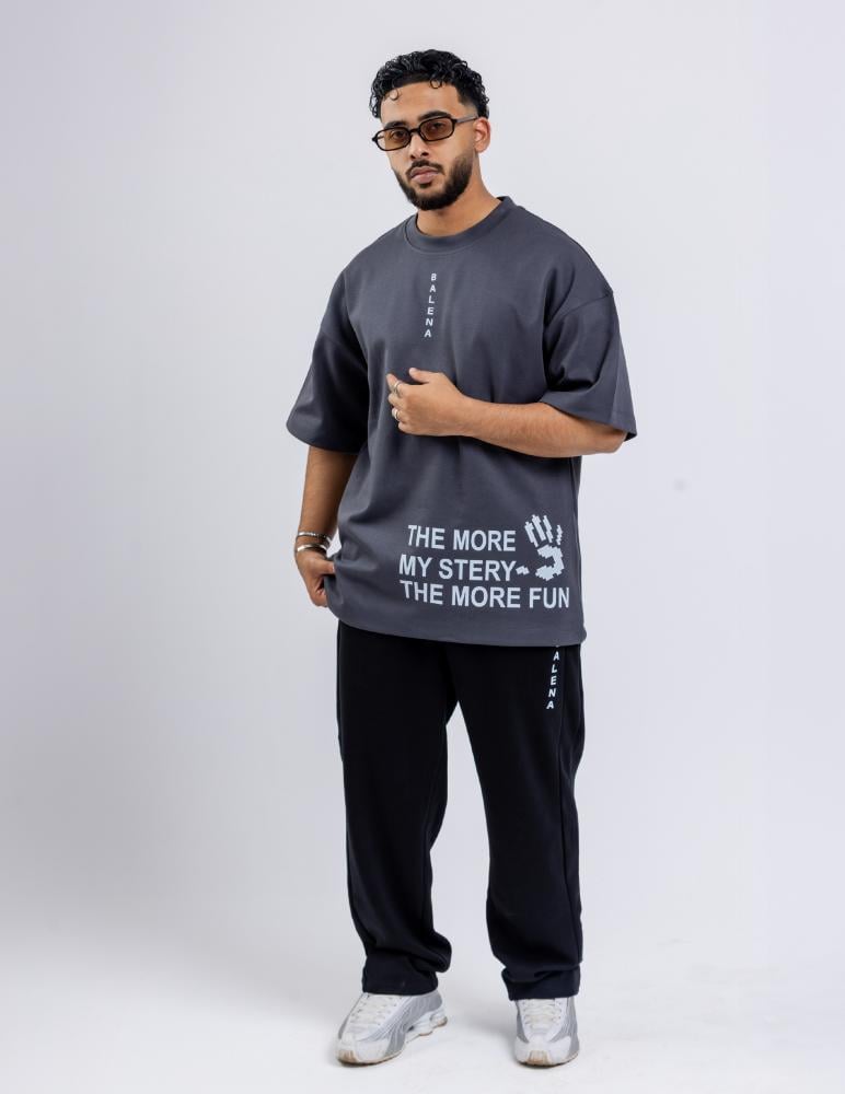 تيشرت رمادي - Gray T-shirt