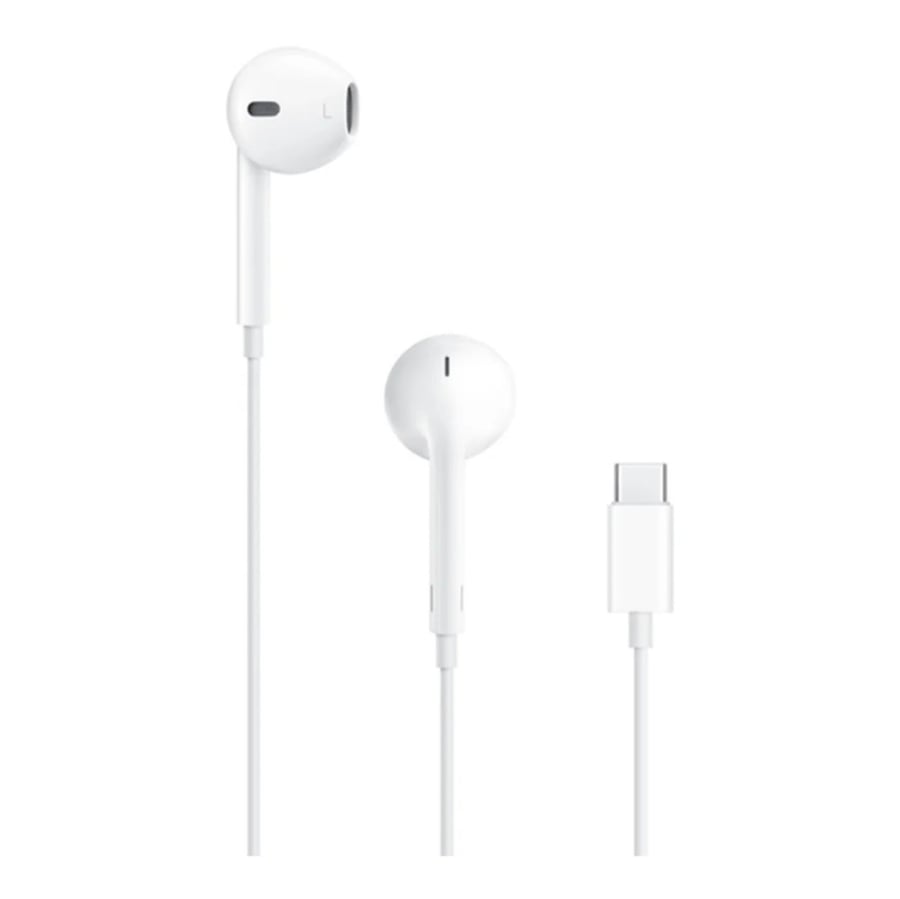 أبل سماعة بموصل تايب سي أبيض apple Earpods with USB-C White