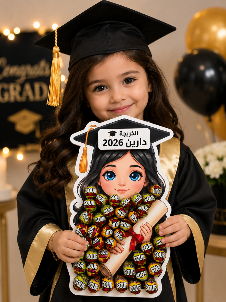 ستاند مصاصات التخرج بنت