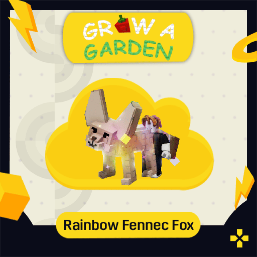 Grow A Garden | Rainbow Fennec Fox رينبو فينك فوكس