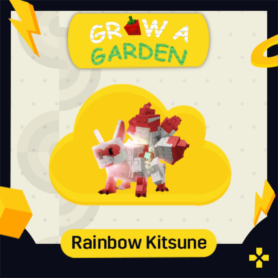 Grow A Garden | Rainbow Kitsune رينبو كتسوني الاحمر