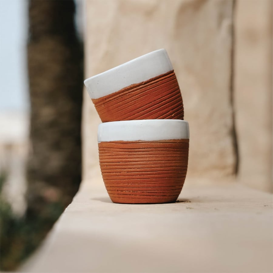كوب فخار (كبير)  Pottery Cup (big) I