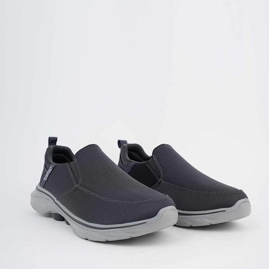 Elegant men's shoes, plain heel, high sole 19907
