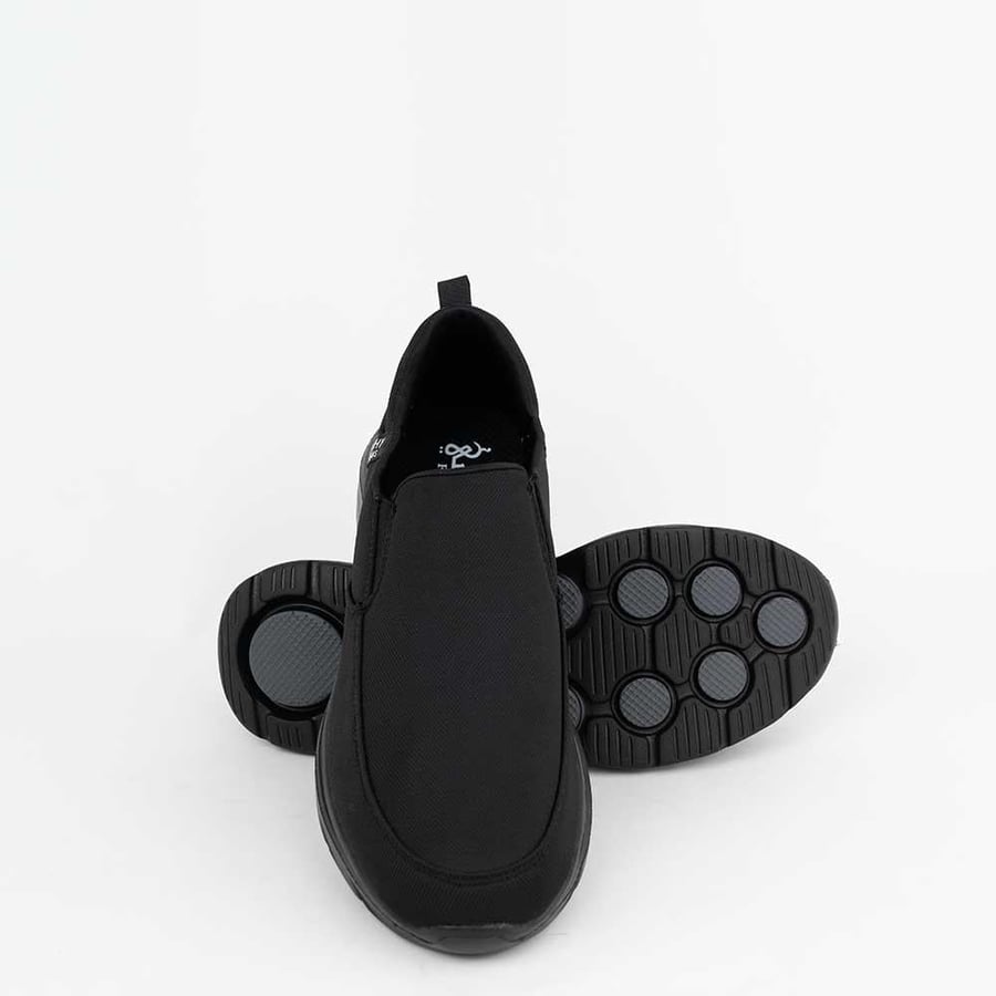 Elegant men's shoes, plain heel, high sole 19907