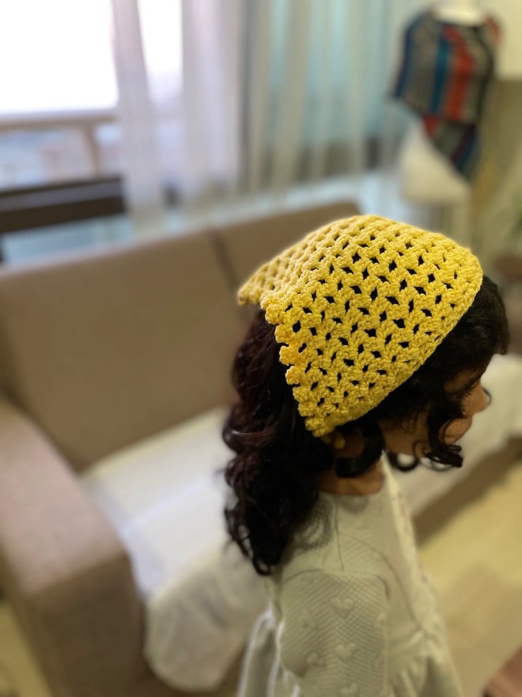 بندانة كروشيه-Yarn art khawla