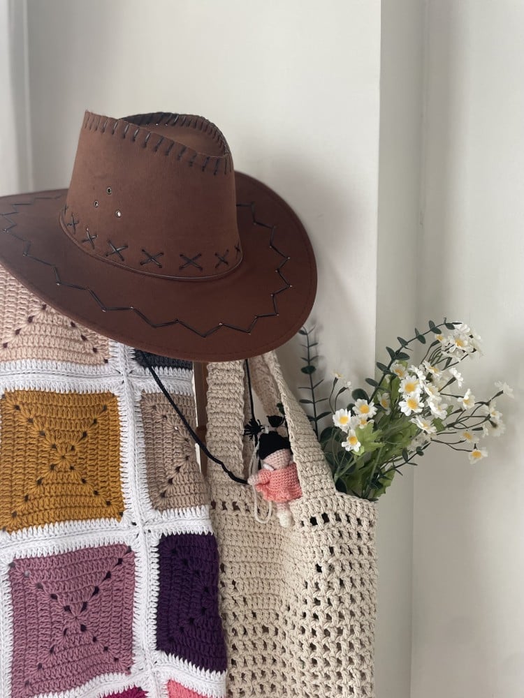 بطانية ملونة-Yarn art khawla