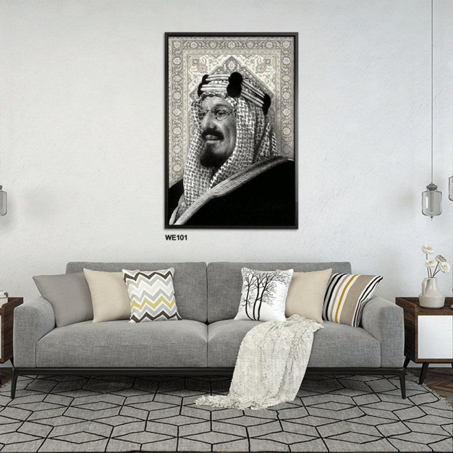 لوحة فنية للملك سلمان بن عبدالعزيز