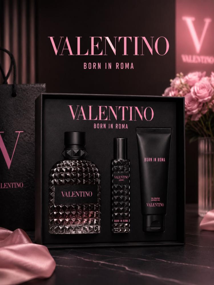 طقم عطر رجالي فالنتينو بورن اند روما