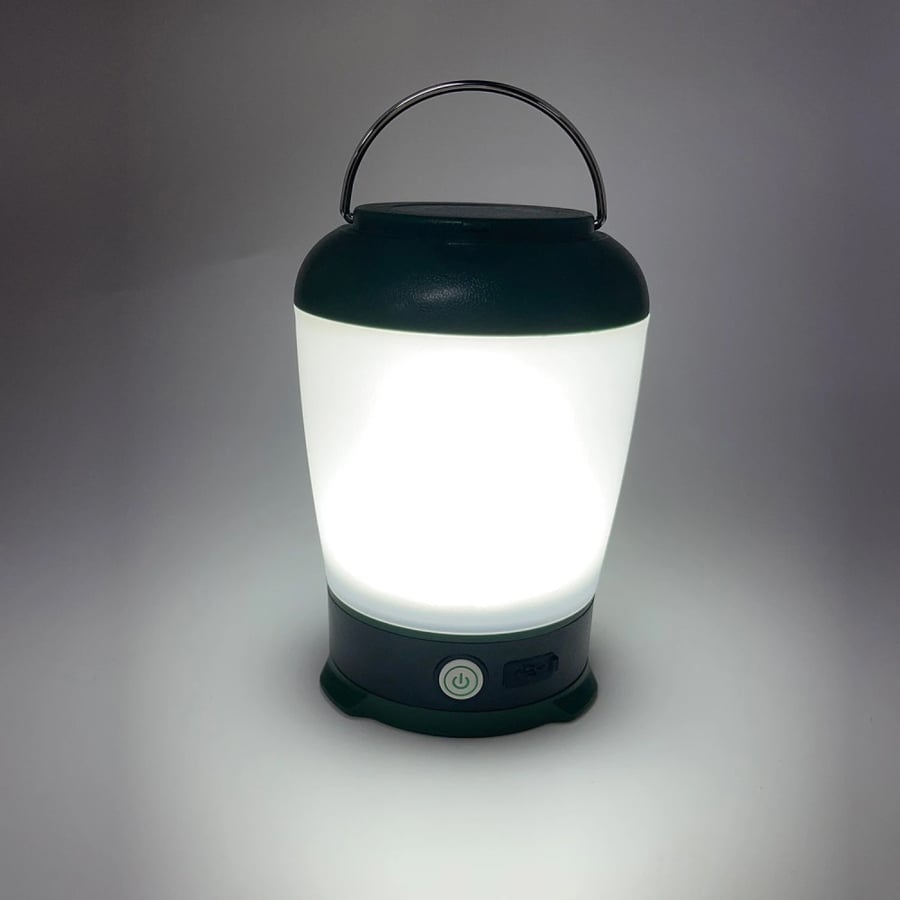 Lantern with cream and white lighting