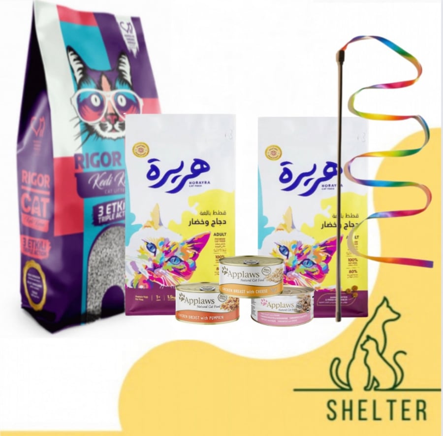 بكج توفيري (10L-3kg)للقطط الكبيره/الصغيره