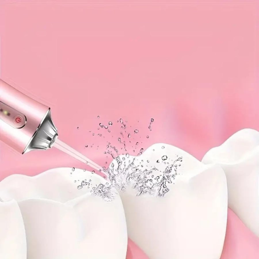 Dental floss device with 4 heads HP 220 ml - pink color