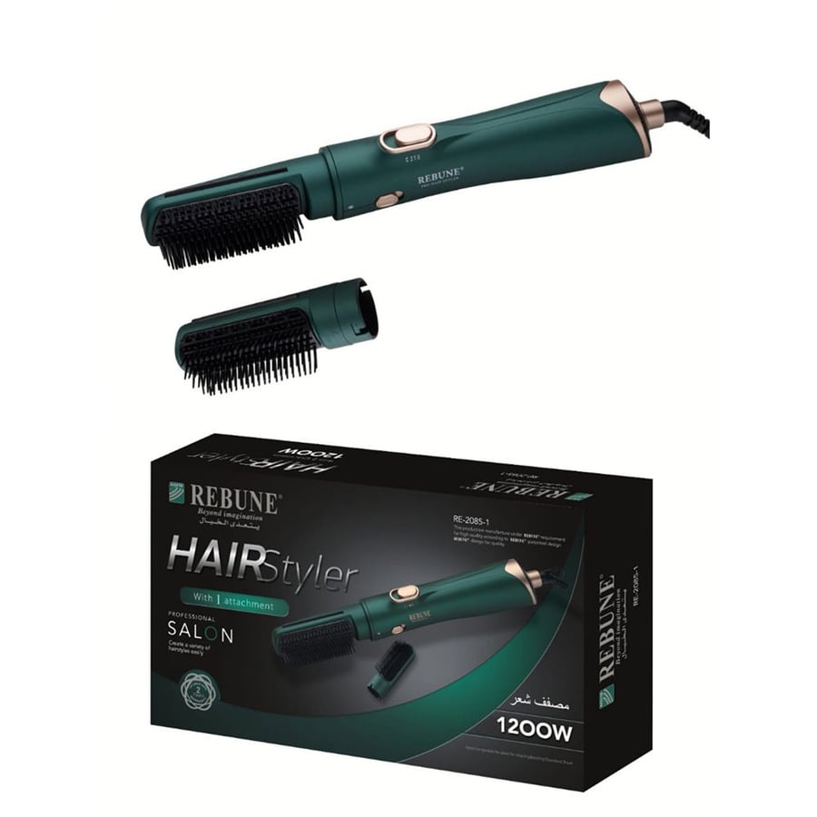 استشوار ريبون اخضر 1200 واط 2 قطعة -2085-2
