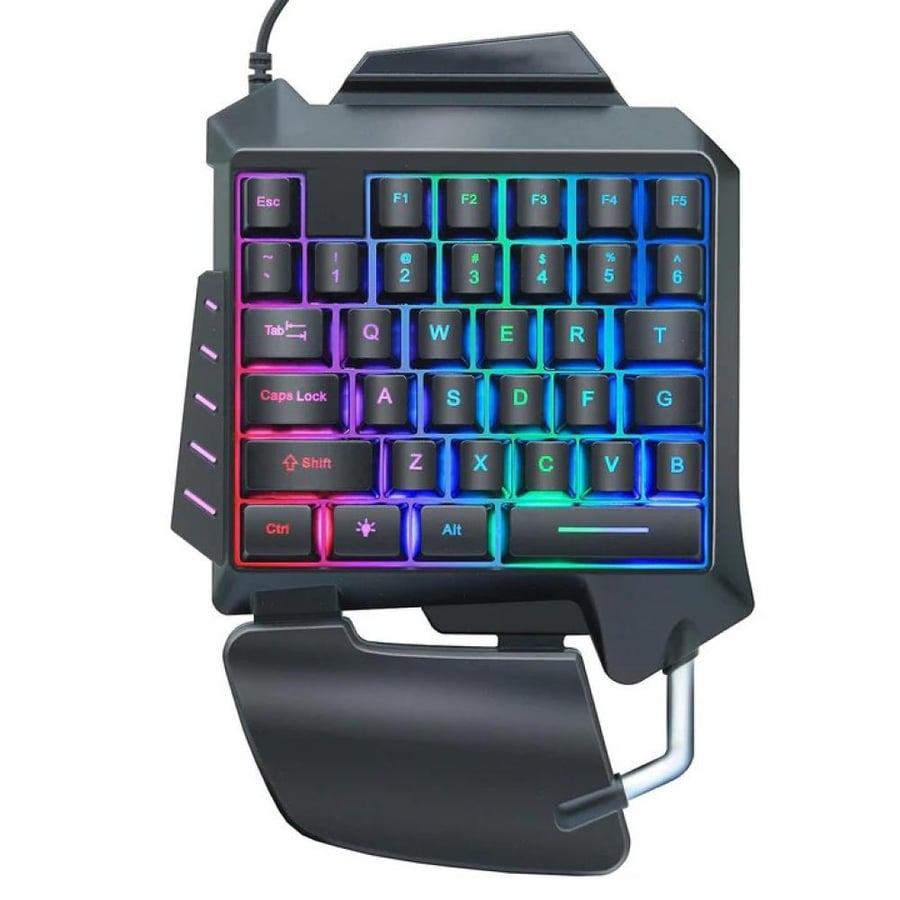 لوحة مفاتيح الألعاب  (G92)- USB سلكية مع إضاءة خلفية ملونة LED مقاومة للماء لأجهزة الكمبيوتر الشخصية