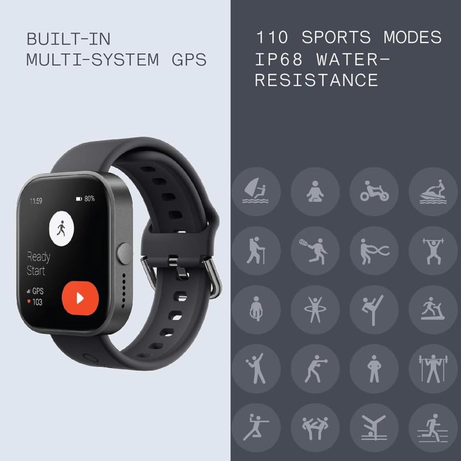 ساعة ذكية (D395 WATCH PRO) مع عمر بطارية يصل إلى 13 أيام من cmf by Nothing
