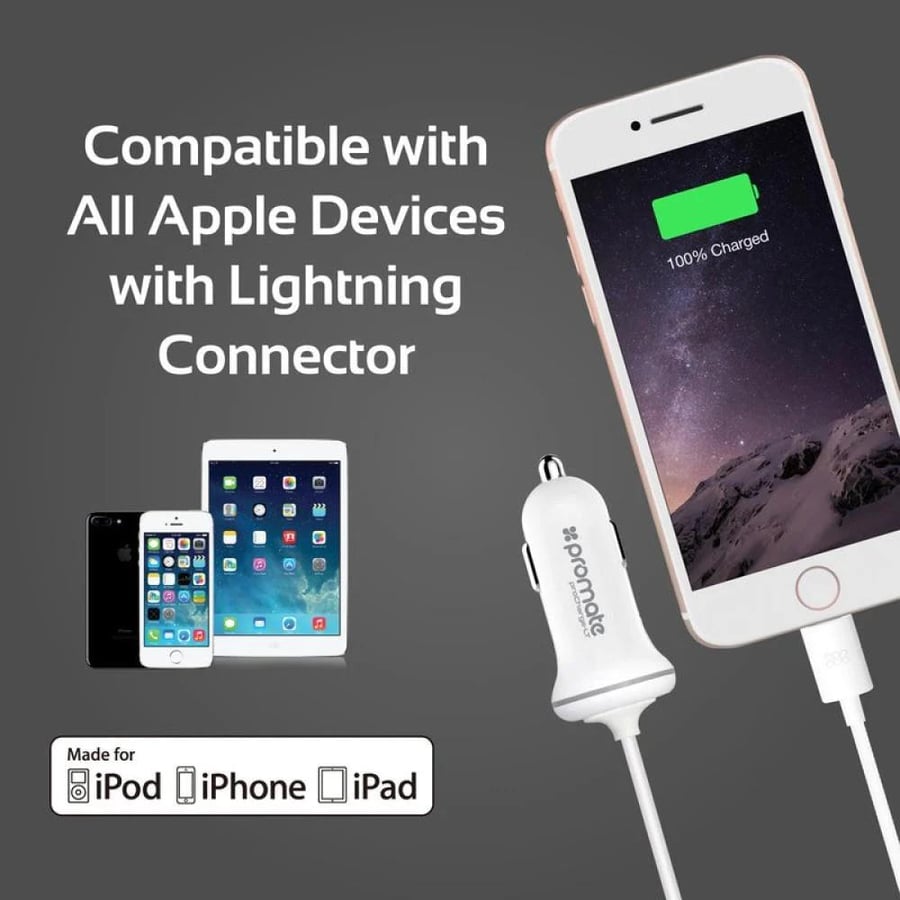 شاحن سيارة (proCharge-LT) للايفون من Promate