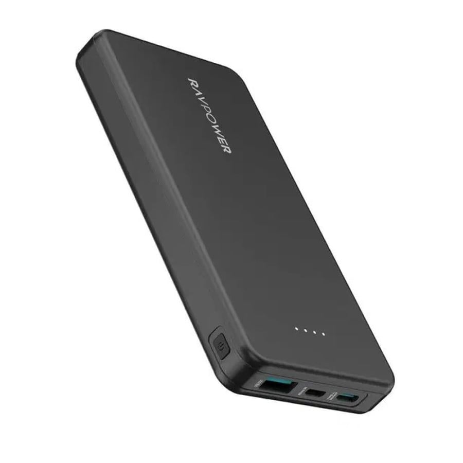 شاحن متنقل (RP-PB1215) (PD Pioneer 15w) 10,000mAh ميلي أمبير مع مداخل تايب سي( PD x 1) + يو اس بي(USB-A x 1) من RAVPOWER